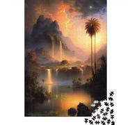 The Mountain Oasis 1000-Piece Puzzle for Adults, 70x50cm/1000pcs, White Card Pieces for Easy Sorting; to Complete Gradually over A Weekend