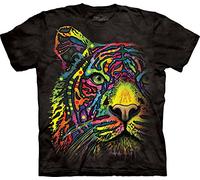 The Mountain Rainbow Tiger T-Shirt - Black - XXXL