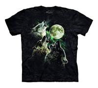 The Mountain Three Wolf Moon Short Sleeve T Shirt Black M