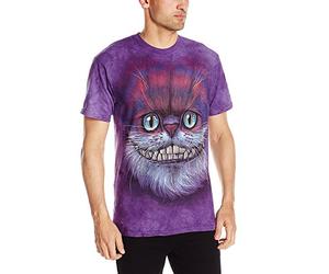 The Mountain Unisex's Big Face Cheshire Cat T-Shirt, Purple, S