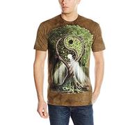The Mountain Yin Yang Tree Adult T-Shirt, Green, 2XL