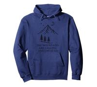 The Mountains Are Calling Adventure Wanderlust Pullover Hoodie