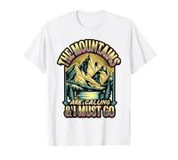 The Mountains are Calling and I Must Go Quote T-Shirt