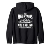 The Mountains Are Calling and We Must Go PARTY funny nature Zip Hoodie