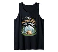 The Mountains are Calling Camper Tent Camping Tank Top