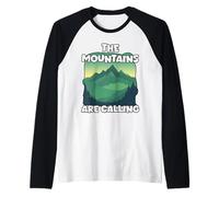 The Mountains Are Calling Geologist Hunting Rocks Raglan Baseball Tee