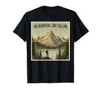 The Mountains are Calling Hiking Adventure Nature Outdoors T-Shirt