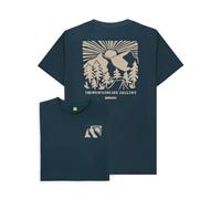 The Mountains are Calling Mountain Graphic T-Shirt Denim Blue