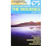 The Mournes Map | Newry, Warrenpoint, Kilkeel, Newcastle | Ordnance Survey of Northern Ireland | OSNI Discoverer Series 29 | Northern Ireland | Walks | Hiking | Maps | Adventure (Irish Discoverer)