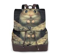 The mouse behind the tree Ladies Travel Fashion Back Pack,Casual backpack,Print Women's leather backpack for Work