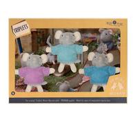The Mouse House - Cuddly Toy Mouse The Triplets - The Original from the Popular Children's Book Series - 1/12 Size for Standard Dollhouse - Includes: 1 Soft Toy Mouse 12 cm - For Children of All Ages