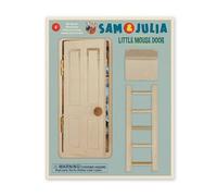 The Mouse House - Mouse Door Kit for Children's Room - Miniature Wall Door for Playing and Dreaming - Craft Kit with Wooden Door, Ladder, Mailbox, Decorative Items for Playing Mouse Mail