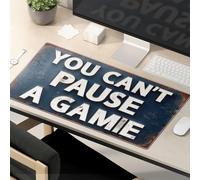 The Mouse Pad Funny Can'T Pause The Game: Life'S Continuous Journey Mouse Pad Computer Mat For Desk Gaming Mousepad