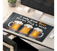 The Mouse Pad Funny I Only Drink Beer Three Days A Week. Mouse Pad Cat Desk Accessories Mousepad Gaming