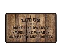 The Mouse Pad Funny Let Us Drink Like Dwarves Smoke Like Wizards and Party Like Hobbits Mouse Pad Funny Mousepads Custom Mouse Pad (Size : 36X60CM)