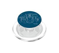 The Mouse Wireframe Computer Science Blueprint Nerd Geek PopSockets PopGrip for MagSafe