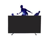 The movable Ping Pong Ball Baffle,Foldable Table Tennis Baffle - Heavy Duty Ping Pong Field Fence Surround Block for Home Practice，（Black，2 pieces）