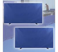The movable Ping Pong Ball Baffle,Ping Pong Field Fence Surround, Removable The rotating bracket is foldable, Folding Table Tennis Ber Net for Blocked Areas，（Blue-140x72cm，Set of 2）