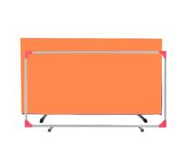 The movable Ping Pong Ball Baffle,Portable Table Tennis Baffle, Foldable Ping Pong Fence Surround Block, Galvanized Steel Frame, for Easy Setup，（Orange，6 pieces）