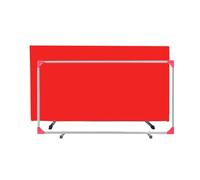 The movable Ping Pong Ball Baffle,Portable Table Tennis Baffle, Foldable Ping Pong Fence Surround Block, Galvanized Steel Frame, for Easy Setup，（Red，2 pieces）