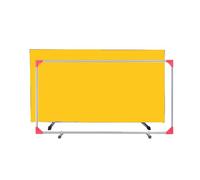 The movable Ping Pong Ball Baffle,Portable Table Tennis Baffle, Foldable Ping Pong Fence Surround Block, Galvanized Steel Frame, for Easy Setup，（Yellow，10 pieces）