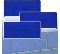 The movable Ping Pong Ball Baffle,Table Tennis Barrier - Floor Standing Fence with Oxford Cloth for Sports Courts and Ping Pong Fields，（Set of 3，140x72cm/55.1x28.3in）