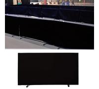 The movable Ping Pong Ball Baffle,Training Table Tennis Barrier Guardrail, Heavy Duty Contest Baffle Field Fence Blocker Partition for Quicker and Easier Ball Pick Up，（Black，6 pack）