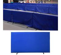 The movable Ping Pong Ball Baffle,Training Table Tennis Barrier Guardrail, Heavy Duty Contest Baffle Field Fence Blocker Partition for Quicker and Easier Ball Pick Up，（Blue，3 pack）