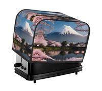 The Mt. Fuji in early spring toaster cover is suitable for 2 small toaster covers with wide slots and comes with a storage pocket to meet diverse baking needs.
