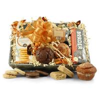 The Muffins, Cookies & Flapjack Selection | Luxury Bakery Food Hamper with Award-Winning Biscuits, Artisan Flapjacks & Belgian Chocolates | Woven Gift Baskets