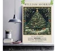 the mug vault William Morris Christmas Tree Art Print | Vintage Holiday Wall Art Poster for Home, Living Room, or Bedroom | Classic Arts & Crafts Style Seasonal Decoration for Elegant Winter Décor
