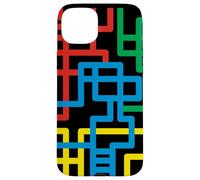 The Multicolor Geometric Patterns Case for iPhone 15 Plus