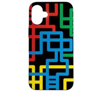 The Multicolor Geometric Patterns Case for iPhone 16 Plus