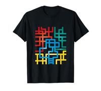 The Multicolor Gradient Geometric Patterns T-Shirt