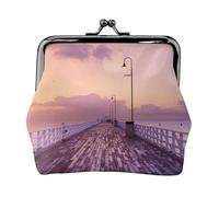 The Mumbai Filmcity Tours Print Print Coin Purse for Men Women Leather Kiss Lock Small Pouch Coin Wallet