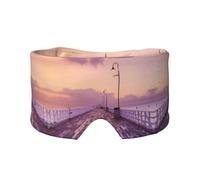 The Mumbai Filmcity Tours Print Sleep Eye and Ear Muffs Mask - Soft & Breathable, Ideal for Travel, Meditation, and Nighttime Use