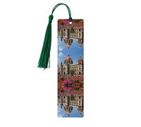 The Mumbai Filmcity Tours Print Wooden Bookmark, Rectangle Natural Wood Craft Tags with Tassels, Gift for Men and Women