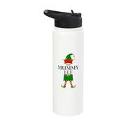 The Mummy Elf - Funny Matching Family Group Christmas Stainless Steel Insulated Water Bottle