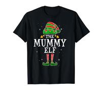 The Mummy Elf Group Matching Family Christmas Mum Funny T-Shirt