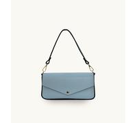 The Munro Leather Shoulder Bag Apatchy London Pale Blue One Size