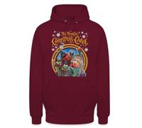 The Muppet Christmas Carol Christmas Hoodie Jumper, burgundy, M