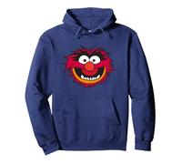 The Muppets Animal Head Pullover Hoodie, Adult Unisex, Navy Blue, Large