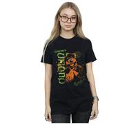 The Muppets Fozzie Bear In Dublin Cotton Boyfriend T-Shirt Disney Black M