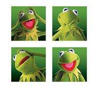 The Muppets "Kermit Boxes Canvas Print, Multi-Colour, 40 x 40 cm