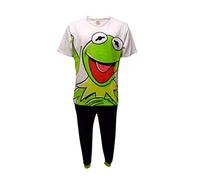 The Muppets Kermit Smile Men's Two Piece Pyjama Set, Multi, XL