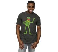 Muppets Disney Men's The Classic Kermit T-Shirt Large Light Graphite