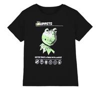The Muppets Men's Never Trust A Frog T-Shirt in Black | Size: Medium The Muppets Black M