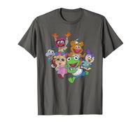 The Muppets Muppet Babies Colour Group T-Shirt, Men, Asphalt Grey, Medium