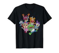 The Muppets Muppet Babies Colour Group T-Shirt, Men, Black, 4X-Large
