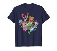 The Muppets Muppet Babies Colour Group T-Shirt, Men, Navy Blue, 6X-Large